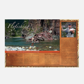 Ad design for Your National Forests Fly Fishing magazine article