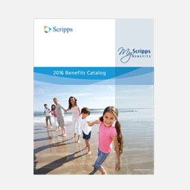 Employee benefits brochure design for Scripps Health